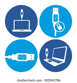 USB digital design, vector illustration eps 10