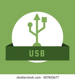 USB digital design, vector illustration 10 eps graphic