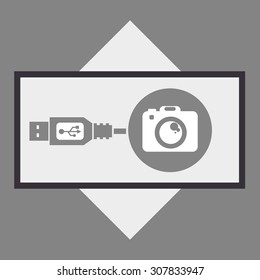 USB digital design, vector illustration 10 eps graphic