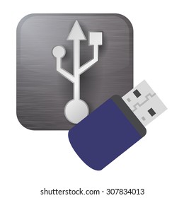 USB digital design, vector illustration 10 eps graphic