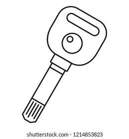 Usb digital lock key icon. Outline illustration of usb digital lock key vector icon for web design isolated on white background