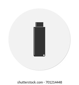 Usb drive circle icon isolated