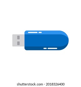 USB drive, concept icon in graphic style, flat design. Computer device. Vector illustration.