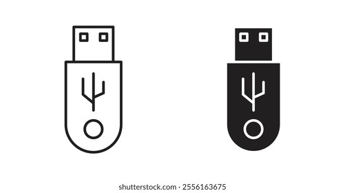 usb drive Filled flat icons set for apps and web ui designs.