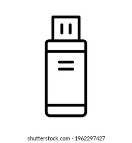 Usb, unidad, imagen vectorial de icono de flash. También se puede utilizar para compartir datos y redes. Idóneo para aplicaciones web, aplicaciones móviles y medios impresos.