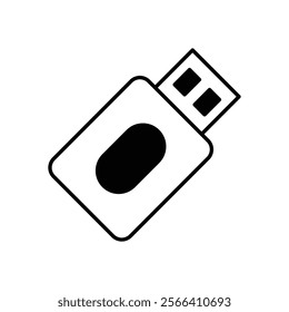 Usb Drive icon. Computer hardware icon design. vector graphic