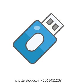 Usb Drive icon. Computer hardware icon design. vector graphic