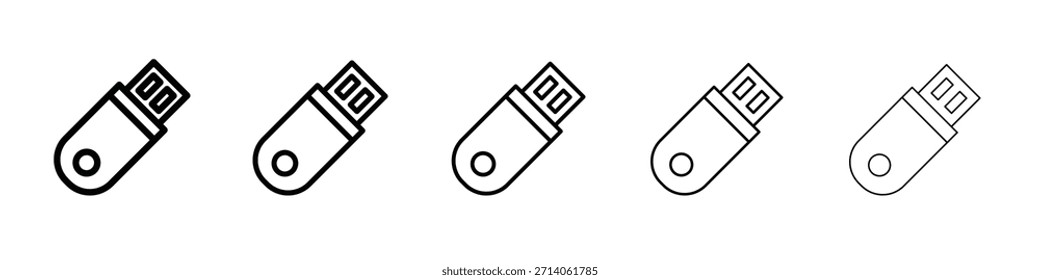 USB-Laufwerk Symbol-Design, Logo, App, UI. Vektorgrafik, EPS