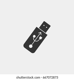 Usb drive icon illustration isolated vector sign symbol