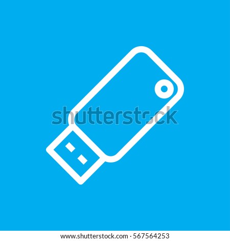 usb drive icon illustration isolated vector sign symbol