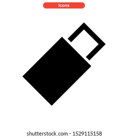 usb drive icon isolated sign symbol vector illustration - high quality black style vector icons

