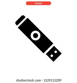usb drive icon isolated sign symbol vector illustration - high quality black style vector icons
