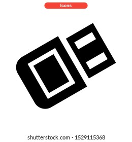 usb drive icon isolated sign symbol vector illustration - high quality black style vector icons

