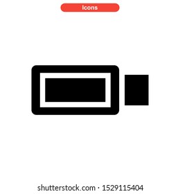 usb drive icon isolated sign symbol vector illustration - high quality black style vector icons
