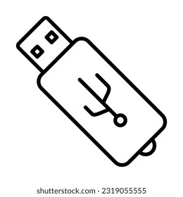 Usb Drive Icon Logo Design Vector Template Illustration Sign And Symbol Pixels Perfect