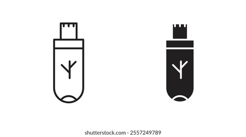 usb drive Icon set. vector illustration set