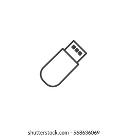 usb drive icon. sign design