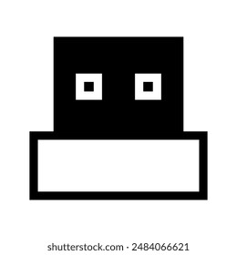Usb Drive Icon Vector Symbol Design Illustration