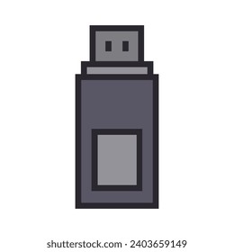 USB drive illustrated on white background