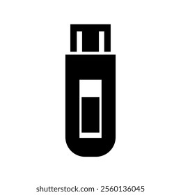 Usb drive illustrated on white background