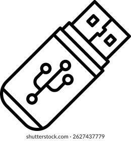 Novo Vetor De Design De Ícone Criativo Da Unidade Usb