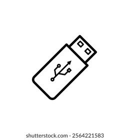 usb drive, pendrive - vector icon