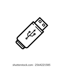 usb drive, pendrive - vector icon