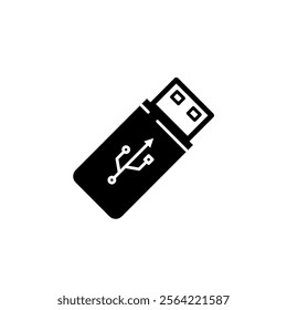 usb drive, pendrive - vector icon