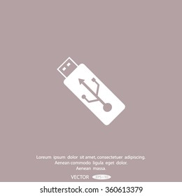 usb drive vector icon