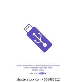 usb drive vector icon