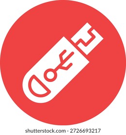 Usb drive Vector Icon Design Illustration