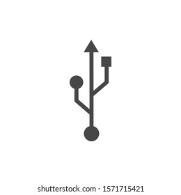 Usb drive vector icon in flat style. Flash disk vector illustration on isolated background vector icon. Digital memory business concept vector icon.