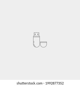 Usb-Laufwerk, Vektorsymbol-Symbol