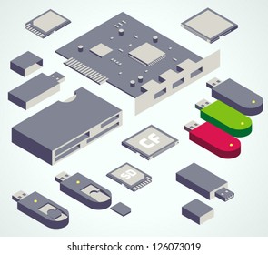 usb element memory card set