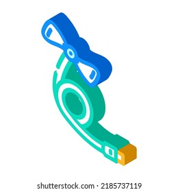 usb fan isometric icon vector. usb fan sign. isolated symbol illustration