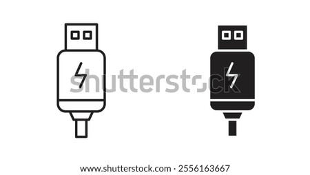 Usb Filled flat icons set for apps and web ui designs.