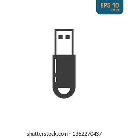 USB flach card vector illustration isolated on white background