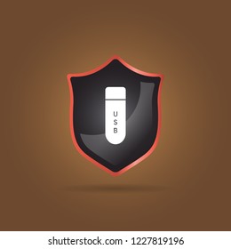 usb flash card icon