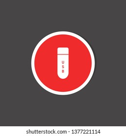 usb flash card icon