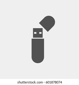USB flash card icon