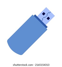 USB Flash Card Icon. Vector Illustration