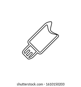Usb flash disk icon. Mobile device symbol. Logo design element