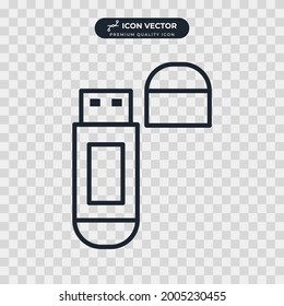 usb flash disk icon symbol template for graphic and web design collection logo vector illustration