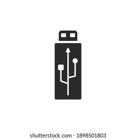 Usb Flash Disk icon vector on a white background