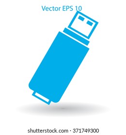usb flash drive for computer vector icon