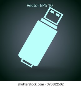 usb flash drive for computer vector icon
