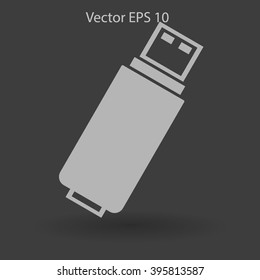 usb flash drive for computer vector icon