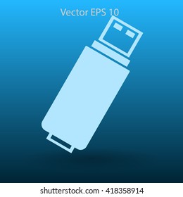 usb flash drive for computer vector icon