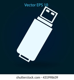 usb flash drive for computer vector icon