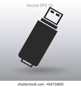 usb flash drive for computer vector icon